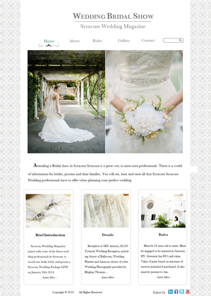 wed design homepage