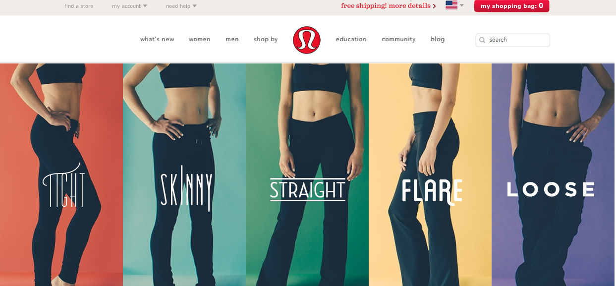 what's wrong with lululemon website design